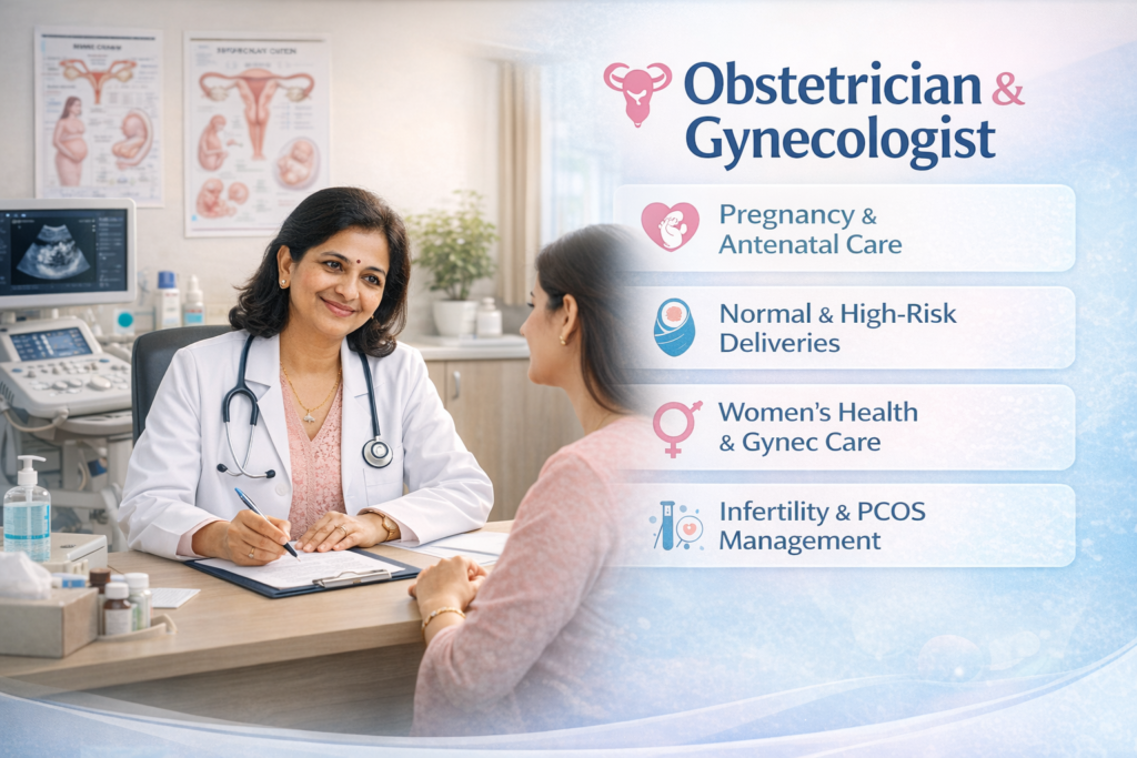 Best Obstetrician & Gynecologist in Gangavathi.for complete womens care