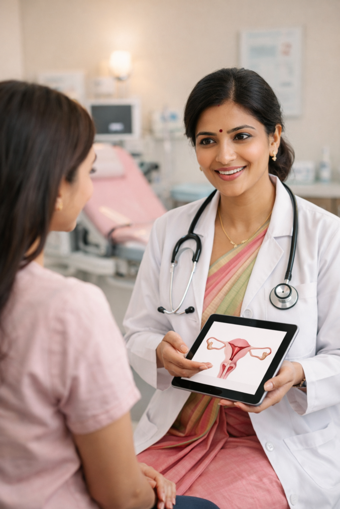 Women’s health specialist in Gangavathi providing pregnancy and antenatal care services